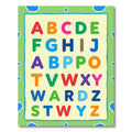 Colorful Alphabet Letters Grid Poster Rug