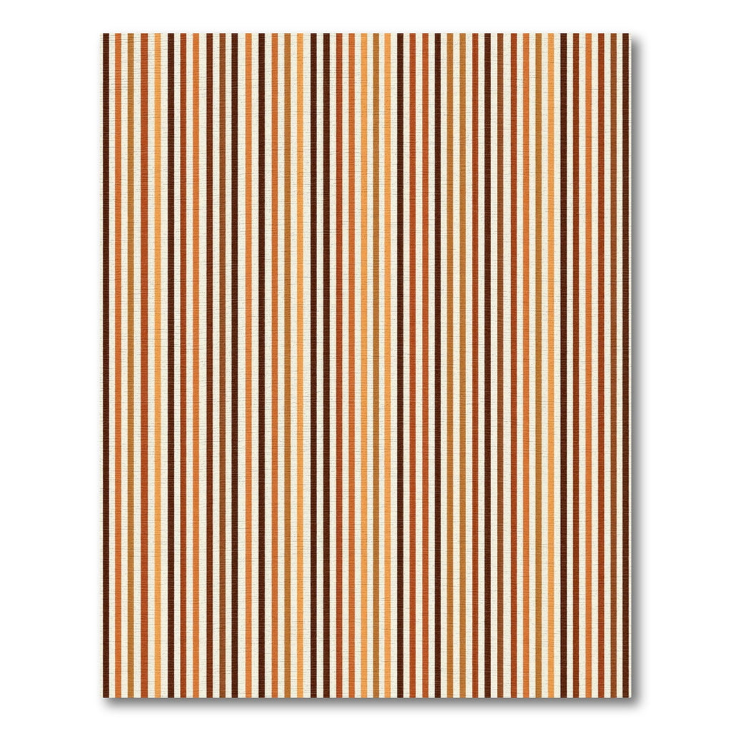 Earthy Autumn Tones Vertical Stripe Rug
