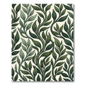 Deep Green Vine Leaf Botanical Rug