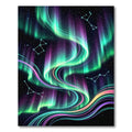 Aurora Borealis Constellation Swirl Rug