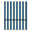 Classic Blue White Vertical Stripe Rug