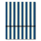 Classic Blue White Vertical Stripe Rug
