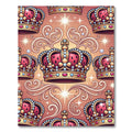 Regal Crown Jewel Ornate Background Rug