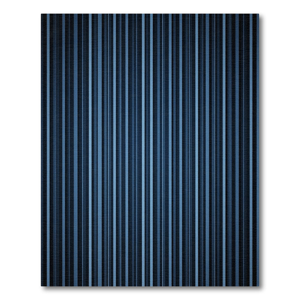 Deep Navy Vertical Stripe Rug