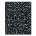 Gray Intertwined Rope Knots Rug