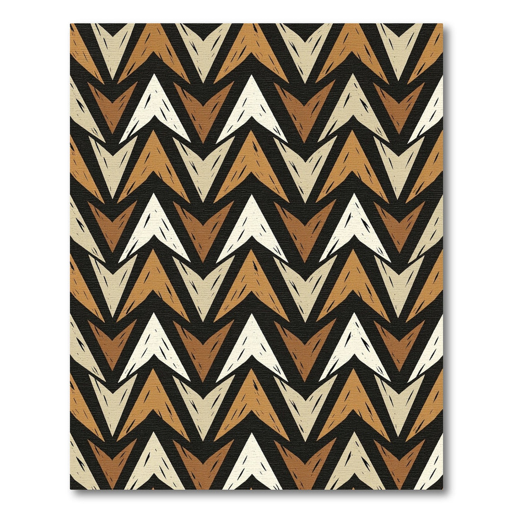 Earthy Tones Chevron Textured Rug