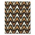 Earthy Tones Chevron Textured Rug