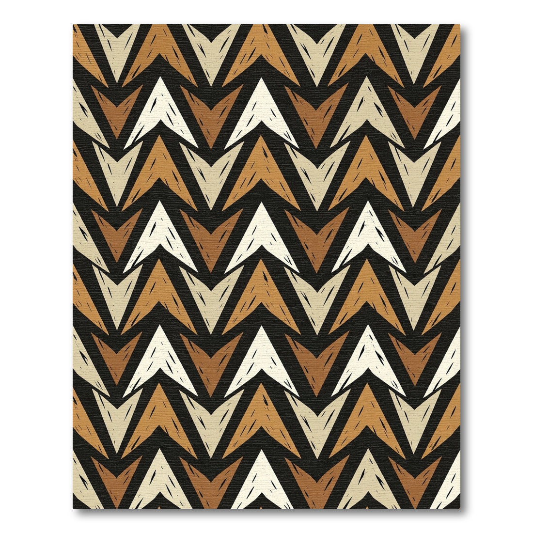 Earthy Tones Chevron Textured Rug