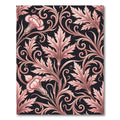 Rose Pink Floral Acanthus Scroll Rug