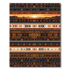 Sunset Mesa Geometric Southwestern Stripe Rug