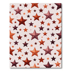 Crimson Orange Star Medley Rug