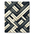 Deep Grey Woven Stripe Texture Rug