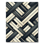 Deep Grey Woven Stripe Texture Rug