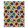 Multicolor Terrazzo Speckled Abstract Stone Rug