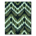 Earthy Fern Tie Dye Chevron Rug