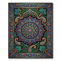 Vibrant Jewel Tone Paisley Medallion Rug