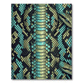 Teal and Sage Serpent Scale Texture Rug