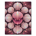 Pink Iridescent Scallop Art Nouveau Rug