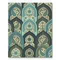 Intricate Teal Paisley Archways Rug