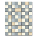 Modern Geometric Grid Composition Rug