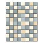 Modern Geometric Grid Composition Rug