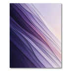 Deep Violet Amethyst Layered Waves Rug
