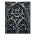 Gothic Grey Architectural Arch Rug