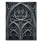Gothic Grey Architectural Arch Rug