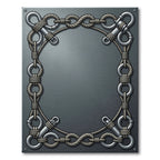 Nautical Rope And Metal Loop Border Rug