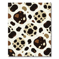 Abstract Spotted Cream and Coffee Animal Rug