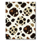 Abstract Spotted Cream and Coffee Animal Rug