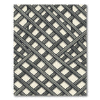 Gray Wood Lattice Layered Rug
