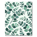 Lush Green Tropical Eucalyptus Foliage Rug