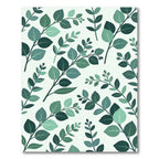 Lush Green Tropical Eucalyptus Foliage Rug