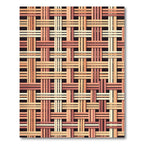 Woven Earthy Tones Interlocking Grid Rug
