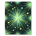 Explosive Neon Starburst Burst Rug