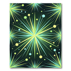 Explosive Neon Starburst Burst Rug