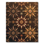 Earthy Sunburst Starburst Geometric Rug