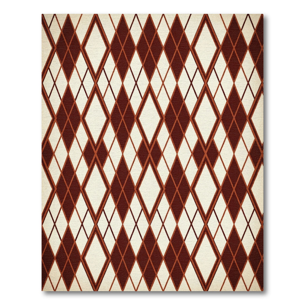 Crimson Diamond Network Texture Rug