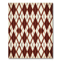 Crimson Diamond Network Texture Rug