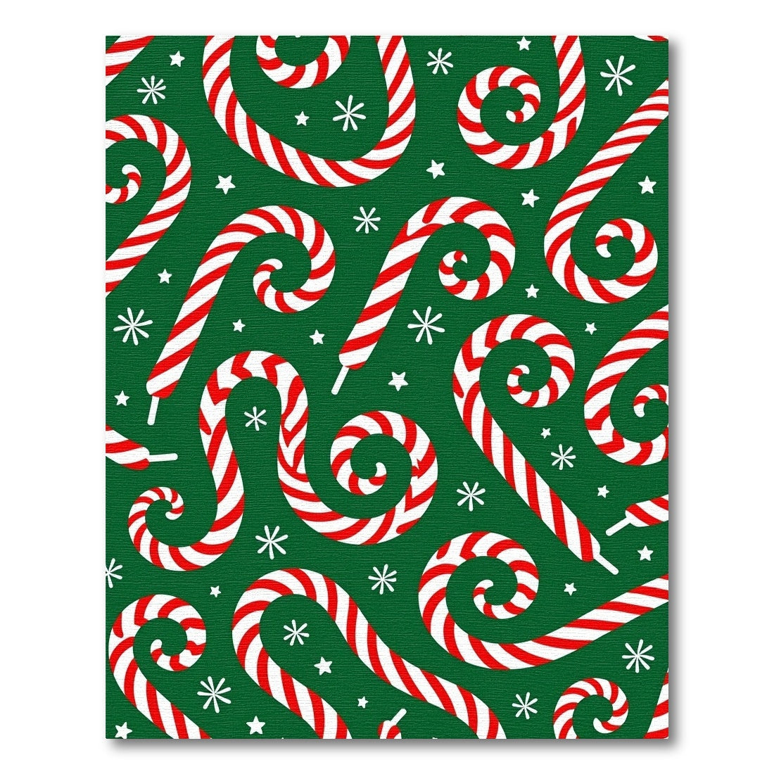 Festive Red White Candy Cane Swirls Rug