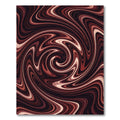 Abstract Espresso Swirl Chocolate Flow Rug