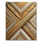 Golden Wheat Chevron Relief Rug