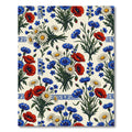 Classic Red Poppy Blue Cornflower Bouquet Rug