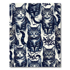 Street Art Tabby Cat Graffiti Illustration Rug