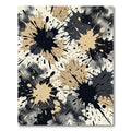 Abstract Sepia Splatterburst Background Rug