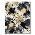 Abstract Sepia Splatterburst Background Rug