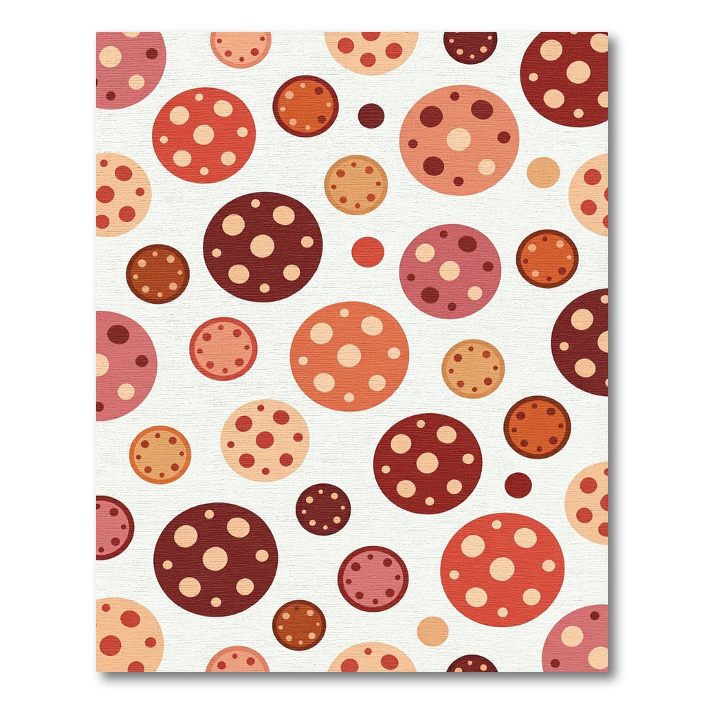 Whimsical Polka Dot Circles Rug