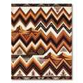 Earthy Geometric Mountain Zigzag Rug