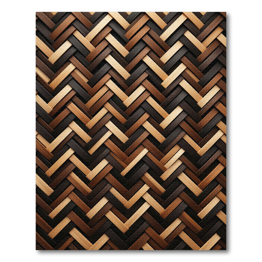 Rich Earth Tones Herringbone Weave Rug